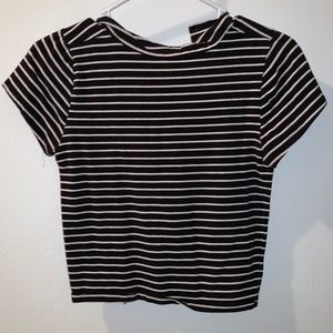 Cropped Stripped Top